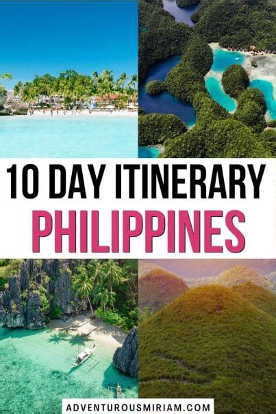 itinerary in tagalog sample|Best 10 Days Philippines Itinerary Guide: What to Do and Where .